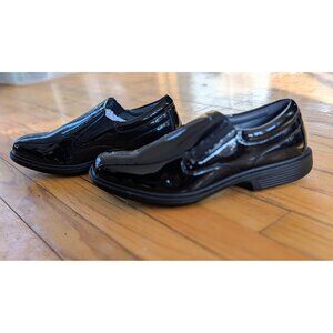 SVNKE Men's 10.5 Patent Black Slip On Full Tread Dress Shoes